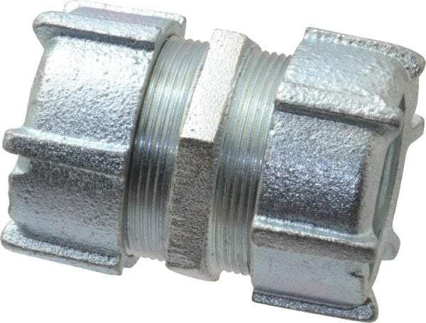 Thomas & Betts - 1-1/4" Trade, Malleable Iron Compression Rigid/Intermediate (IMC) Conduit Coupling - Noninsulated - Caliber Tooling