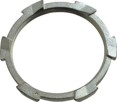 Thomas & Betts - 3" Trade, Malleable Iron Threaded Rigid/Intermediate (IMC) Conduit Locknut - Noninsulated - Caliber Tooling