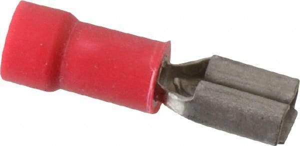 Thomas & Betts - 22 to 18 AWG, Vinyl, Fully Insulated, Female Wire Disconnect - 3/16 Inch Wide Tab, Red, CSA Certified, RoHS Compliant, UL 94 V-0, UL File E66716, UL Listed - Caliber Tooling