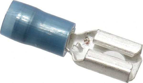 Thomas & Betts - 16 to 14 AWG, Nylon, Fully Insulated, Female Wire Disconnect - 1/4 Inch Wide Tab, Blue, CSA Certified, RoHS Compliant, UL 94 V-2, UL File E66716, UL Listed - Caliber Tooling