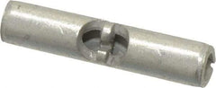 Thomas & Betts - 22 to 18 AWG Compatible, Noninsulated, Crimp-On Butt Splice Terminal - 2 Wire Entries, Copper Contacts, Tin Contact Plating, 0.62" OAL, Red - Caliber Tooling