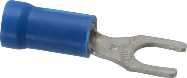 Thomas & Betts - #10 Stud, 18 to 14 AWG Compatible, Partially Insulated, Crimp Connection, Locking Fork Terminal - Caliber Tooling