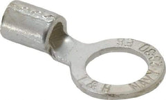 Thomas & Betts - 6 AWG Noninsulated Crimp Connection Circular Ring Terminal - 1/2" Stud, 1.49" OAL x 0.82" Wide, Tin Plated Copper Contact - Caliber Tooling