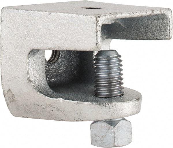 Thomas & Betts - 1" Max Flange Thickness, 1/2-13" Rod Standard Beam Clamp - 1,300 Lb Capacity, Malleable Iron - Caliber Tooling