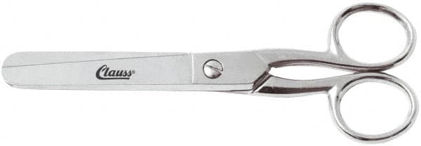 Clauss - 2" LOC, 6" OAL Carbon Steel Blunt Point Scissors - For Paper, Fabric - Caliber Tooling