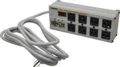 Tripp-Lite - 8 Outlets, 120 Volts, 15 Amps, 12' Cord, Power Outlet Strip - Free Hanging, Keyhole Mount, 1-15P NEMA Configuration, 11-1/2" Strip - Caliber Tooling