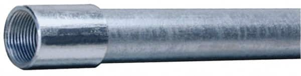 Made in USA - 1" Trade Size, 10' Long, Rigid Conduit - Steel, 1" ID - Caliber Tooling