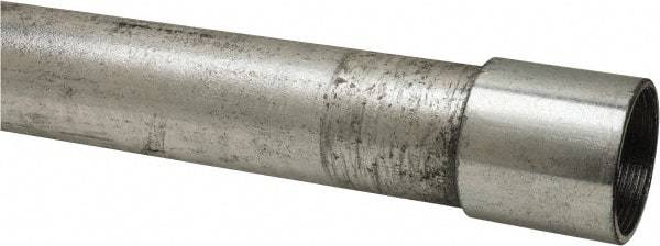 Made in USA - 1-1/2" Trade Size, 10' Long, Rigid Conduit - Steel, 1-1/2" ID - Caliber Tooling