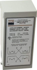 Sola/Hevi-Duty - 1 Phase, 240-480 Volt Input, 120/240 Volt Output, 60 Hz, 0.08 kVA, General Purpose Transformer - 4, 12, 3R, 4X NEMA Rating, 176°F Temp Rise, 4 Inch Wide x 3 Inch Deep x 6 Inch High, Indoor, Outdoor, Wall Mount - Caliber Tooling