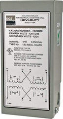 Sola/Hevi-Duty - 120/240 Input Volt, 12/24 Output Volt, 60 Hz, Buck Boost Transformer - 1 Phase, 4 Inch Wide x 3 Inch Deep x 6 Inch High, cULus Listed E77014 - Caliber Tooling