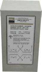 Sola/Hevi-Duty - 120/240 Input Volt, 12/24 Output Volt, 60 Hz, Buck Boost Transformer - 1 Phase, 4 Inch Wide x 4 Inch Deep, cULus Listed E77014 - Caliber Tooling