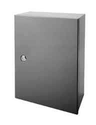 Wiegmann - 21" OAW x 21" OAH Powder Coat Finish Electrical Enclosure Back Panel - 24" x 24" Box, 14 Gauge Steel, Use with B242407CH/B242409CH/B242411CH/LOH242408/N12242406/N12242408/N12242410/N12242412/N12242416/RHC242408 - Caliber Tooling