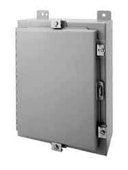 Wiegmann - Steel Standard Enclosure Hinge Flat Cover - NEMA 4, 12, 13, 24" Wide x 36" High x 8" Deep, Dirt-tight, Dust-tight, Oiltight & Watertight - Caliber Tooling