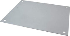 Wiegmann - 13" OAW x 17" OAH Powder Coat Finish Electrical Enclosure Back Panel - 20" x 16" Box, 14 Gauge Steel, Use with B201607CH/B201609CH/LOH201606/N12162006/N12162008/N12201606/N12201608/N12201610/N12201612/RHC201606 - Caliber Tooling