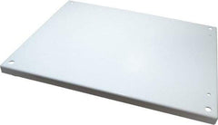 Wiegmann - 17" OAW x 21" OAH Powder Coat Finish Electrical Enclosure Back Panel - 24" x 20" Box, 14 Gauge Steel, Use with B242007CH/B242009CH/LOH242008/N12202406/N12202408/N12242006/N12242008/N12242010/N12242012/N12242016/RHC242008 - Caliber Tooling