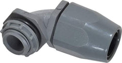 Thomas & Betts - 3/8" Trade, Thermoplastic Threaded Angled Liquidtight Conduit Connector - Insulated - Caliber Tooling