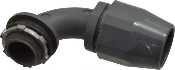 Thomas & Betts - 3/4" Trade, Thermoplastic Threaded Angled Liquidtight Conduit Connector - Insulated - Caliber Tooling