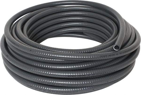 Thomas & Betts - 1/2" Trade Size, 100' Long, Flexible Liquidtight Conduit - PVC, 0.627" ID, Gray - Caliber Tooling