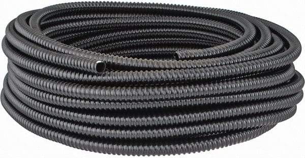 Thomas & Betts - 1/2" Trade Size, 100' Long, Flexible Liquidtight Conduit - PVC, 0.627" ID, Black - Caliber Tooling