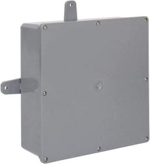 Thomas & Betts - Thermoplastic Junction Box Enclosure Screw Flat Cover - NEMA 4, 4X, 12" Wide x 12" High x 4" Deep, Corrosion Resistant - Caliber Tooling