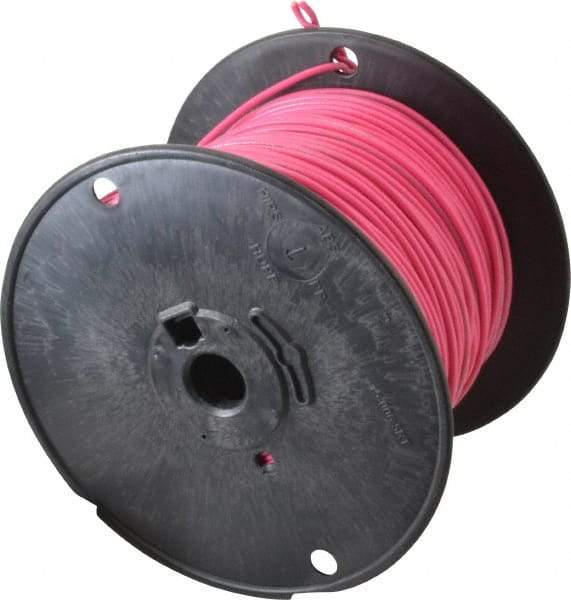 Southwire - 18 AWG, 16 Strand, Pink Machine Tool Wire - PVC, Acid, Moisture and Oil Resistant, 500 Ft. Long - Caliber Tooling