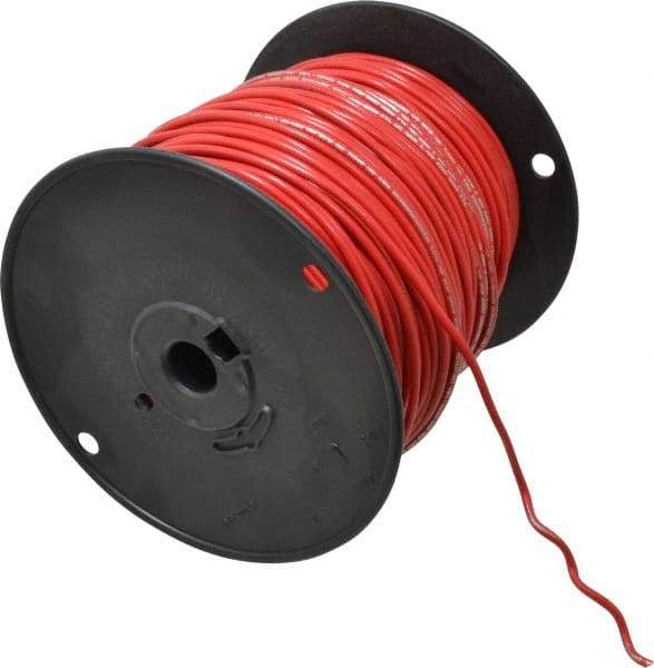 Southwire - 14 AWG, 41 Strand, Red Machine Tool Wire - PVC, Acid, Moisture and Oil Resistant, 500 Ft. Long - Caliber Tooling