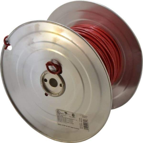 Southwire - 10 AWG, 105 Strand, Red Machine Tool Wire - PVC, Acid, Moisture and Oil Resistant, 500 Ft. Long - Caliber Tooling