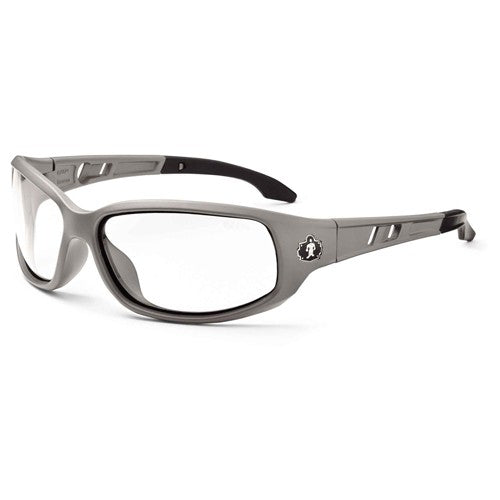 Valkyrie Clear Lens Matte Gray Safety Glasses - Caliber Tooling