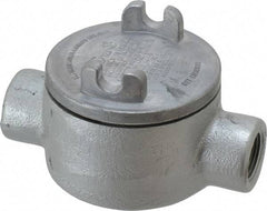 Thomas & Betts - (2) 3/4" Knockouts, Iron Round GUAC - 3-1/2" Overall Width x 2" Overall Depth - Caliber Tooling