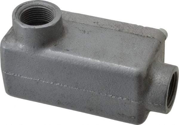 O-Z/Gedney - LR Body, 3/4" Trade, Rigid Malleable Iron Conduit Body - Rectangle, 1" OAL, Hazardous Locations - Caliber Tooling