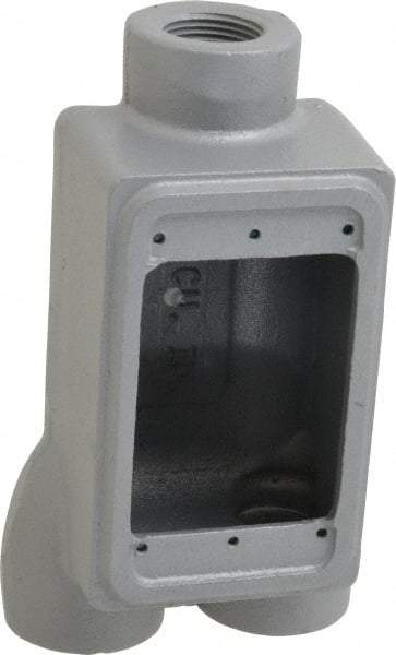 O-Z/Gedney - 1 Gang, 3/4" Knockouts, Iron Rectangle Outlet Box - Weather Resistant - Caliber Tooling