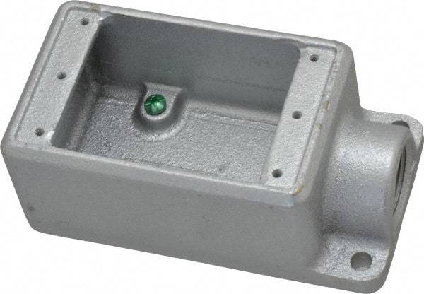 Thomas & Betts - 1 Gang, (1) 3/4" Knockout, Iron Rectangle Device Box - 2-3/4" Overall Width x 2" Overall Depth - Caliber Tooling