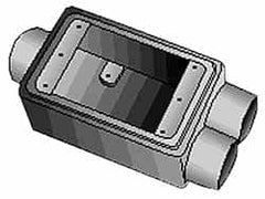 Thomas & Betts - 2 Gang, (2) 1/2" Knockouts, Iron Rectangle Device Box - Zinc Plated - Caliber Tooling