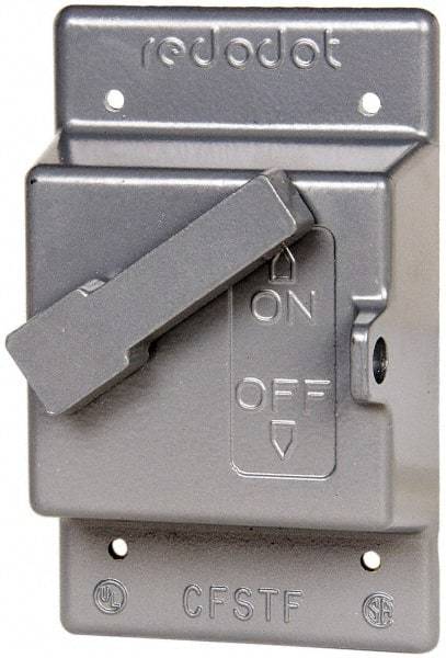 Thomas & Betts - Electrical Outlet Box Aluminum Switch Cover - Includes Gasket & Screw - Caliber Tooling