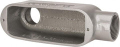 Hubbell Killark - Form 35, LB Body, 1-1/4" Trade, IMC, Rigid Malleable Iron Conduit Body - Oval, 7-1/2" OAL, 28.8 cc Capacity, Hazardous & Wet Locations - Caliber Tooling