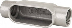 Hubbell Killark - Form 7, C Body, 1-1/2" Trade, IMC, Rigid Iron Conduit Body - Oval, 8-7/16" OAL, 26 cc Capacity, Gray, Hazardous & Wet Locations - Caliber Tooling