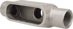 Hubbell Killark - Form 7, TB Body, 1" Trade, IMC, Rigid Iron Conduit Body - Oval, 7-5/8" OAL, 15-1/2 cc Capacity, Gray, Hazardous & Wet Locations - Caliber Tooling