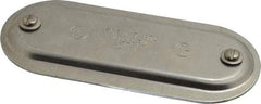 Hubbell Killark - 2" Trade, Aluminum Conduit Body Cover Plate - Use with Form 7 Conduit Bodies - Caliber Tooling