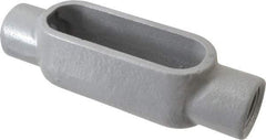 Hubbell Killark - Form 7, C Body, 3/4" Trade, IMC, Rigid Iron Conduit Body - Oval, 6-3/16" OAL, 7 cc Capacity, Gray, Hazardous & Wet Locations - Caliber Tooling