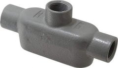 Hubbell Killark - Form 7, TB Body, 3/4" Trade, IMC, Rigid Iron Conduit Body - Oval, 6-5/16" OAL, 9-1/2 cc Capacity, Gray, Hazardous & Wet Locations - Caliber Tooling