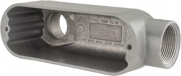 Hubbell Killark - Form 85, LB Body, 1-1/4" Trade, IMC, Rigid Aluminum Conduit Body - Oval, 7-1/2" OAL, 28.8 cc Capacity, Hazardous & Wet Locations - Caliber Tooling