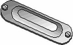 Hubbell Killark - 3-1/2" & 4" Trade, Steel Conduit Body Cover Plate - Use with Form 35 Conduit Bodies, Form 85 Conduit Bodies - Caliber Tooling