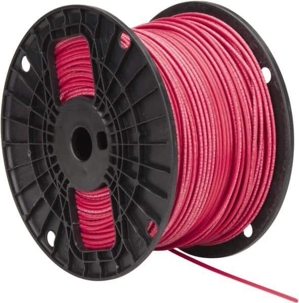 Southwire - THHN/THWN, 14 AWG, 15 Amp, 500' Long, Stranded Core, 19 Strand Building Wire - Red, Thermoplastic Insulation - Caliber Tooling