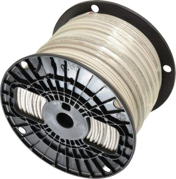 Southwire - THHN/THWN, 12 AWG, 20 Amp, 500' Long, Stranded Core, 19 Strand Building Wire - White, Thermoplastic Insulation - Caliber Tooling