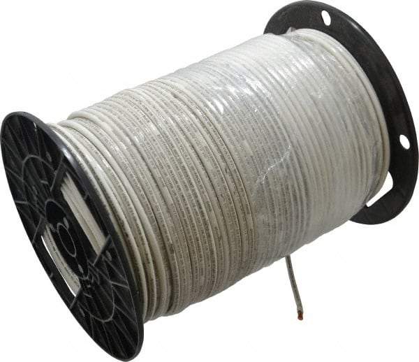 Southwire - THHN/THWN, 10 AWG, 30 Amp, 500' Long, Stranded Core, 19 Strand Building Wire - White, Thermoplastic Insulation - Caliber Tooling