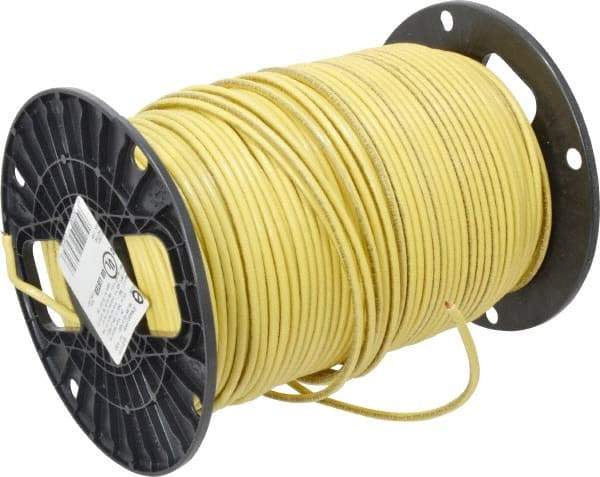 Southwire - THHN/THWN, 10 AWG, 30 Amp, 500' Long, Stranded Core, 19 Strand Building Wire - Yellow, Thermoplastic Insulation - Caliber Tooling