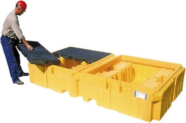 UltraTech - 535 Gallon Sump, IBC Pallet - 125 Inch Long x 62 Inch Wide x 22 Inch High, 2 Totes - Caliber Tooling