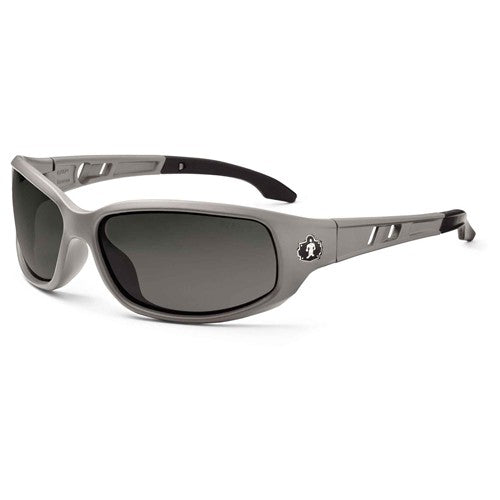 Valkyrie-AF Smoke Lens Matte Gray Safety Glasses-Anti-Fog - Caliber Tooling