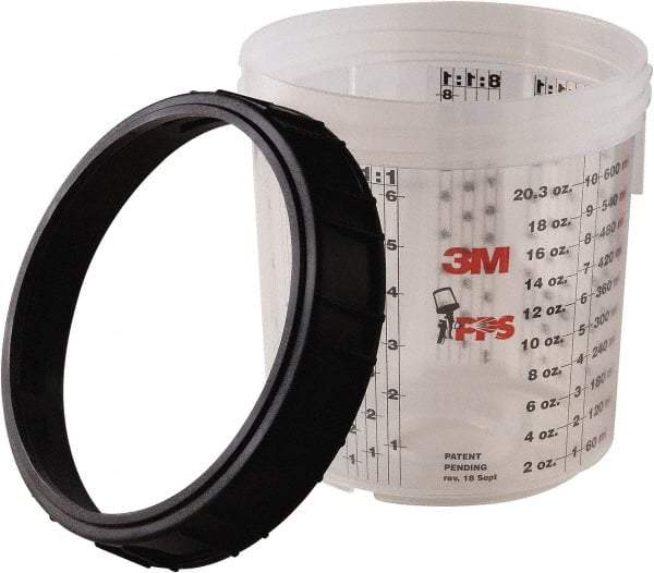 3M - Paint Sprayer Cup & Collar - Standard Collar and Cup - Caliber Tooling