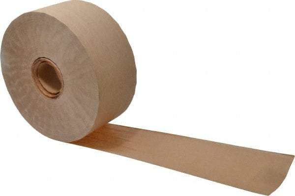 3M - 3" x 150 Yd Natural (Color) Water Activated Adhesive Packaging Tape - Paper Backing, 4.9 mil Thick, 22 to 27 Lb Tensile Strength, Series 6144 - Caliber Tooling